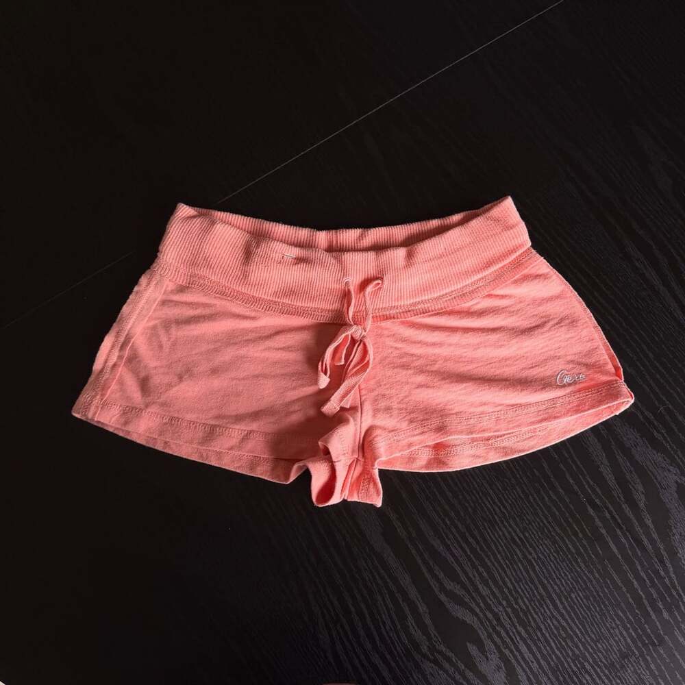 Aeropostale Drawstring Terry Lounge Shorts Size XS Peach Pink